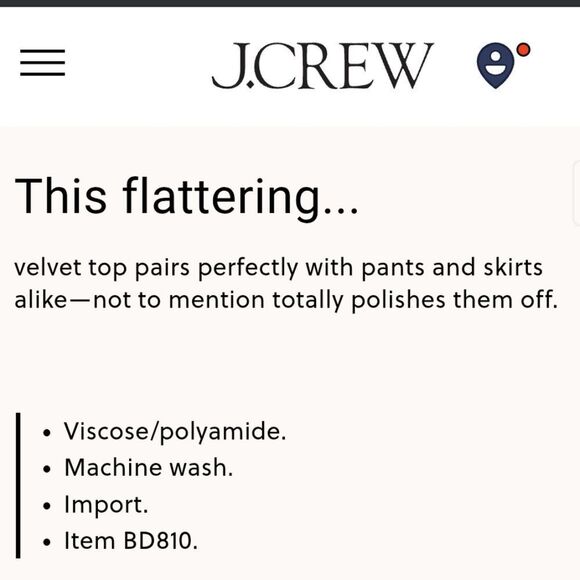 J Crew Black Velvet Button-Up Shirt NWT SZ 0 - Picture 4 of 16